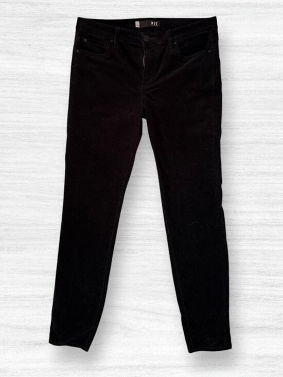 Kut from the Kloth Pants - KUT From The Kloth Diana Fab AB Skinny Black Stretch Corduroy Pants Size 10